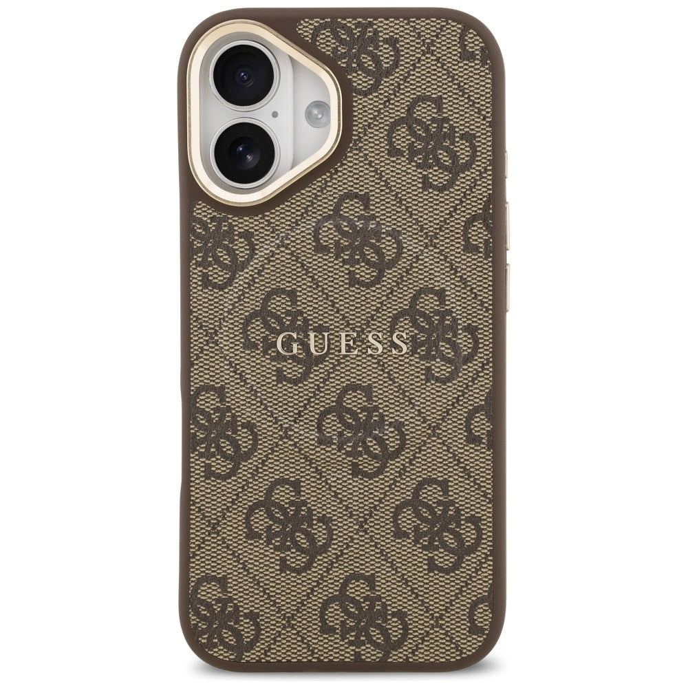 Capa MagSafe para Apple iPhone 17, Guess, 4G Classic, Castanho