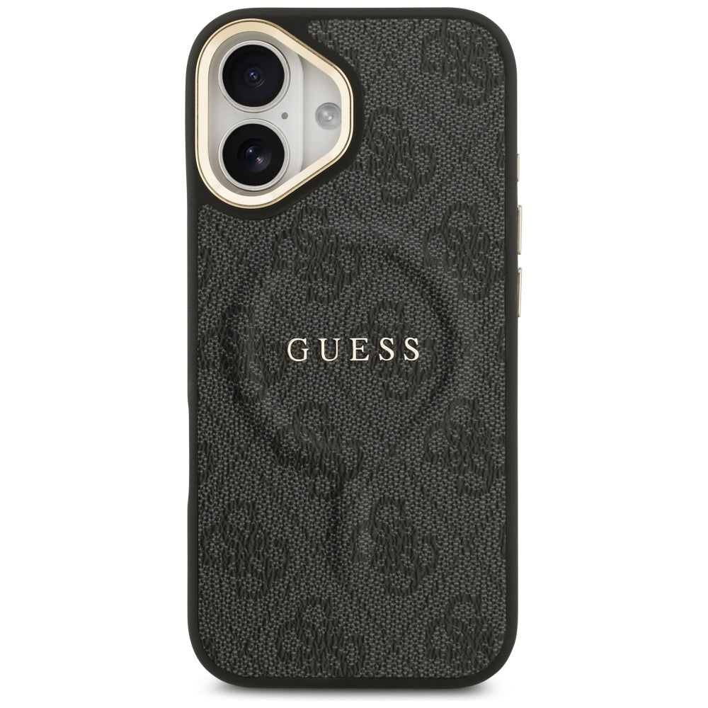 Capa MagSafe para Apple iPhone 17, Guess, 4G Classic, Preta