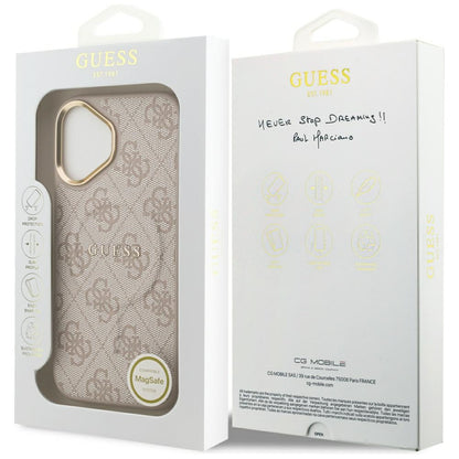 Capa MagSafe para Apple iPhone 17, Guess, 4G Classic, Rosa
