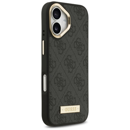Capa MagSafe para Apple iPhone 17, Guess, Placa de Logo 4G, Preta