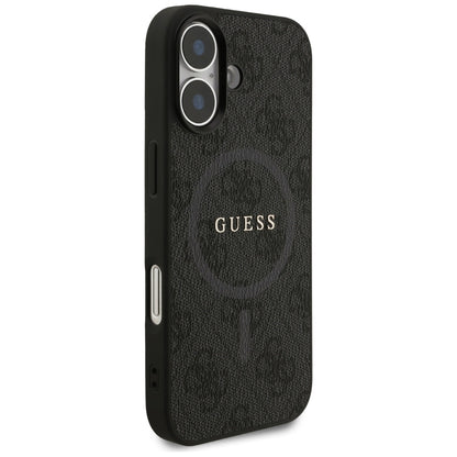 Capa MagSafe para Apple iPhone 17, Guess, 4G Ring Classic Logo, Preta