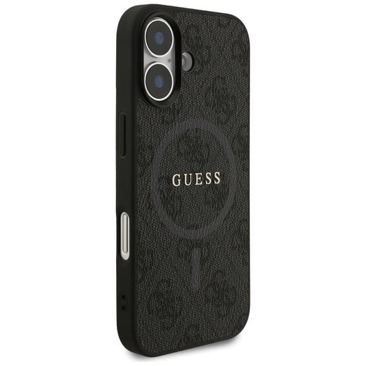 Capa MagSafe para Apple iPhone 17, Guess, 4G Ring Classic Logo, Preta