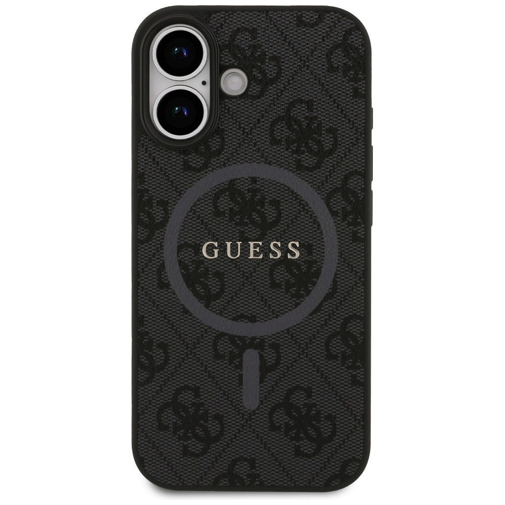 Capa MagSafe para Apple iPhone 17, Guess, 4G Ring Classic Logo, Preta