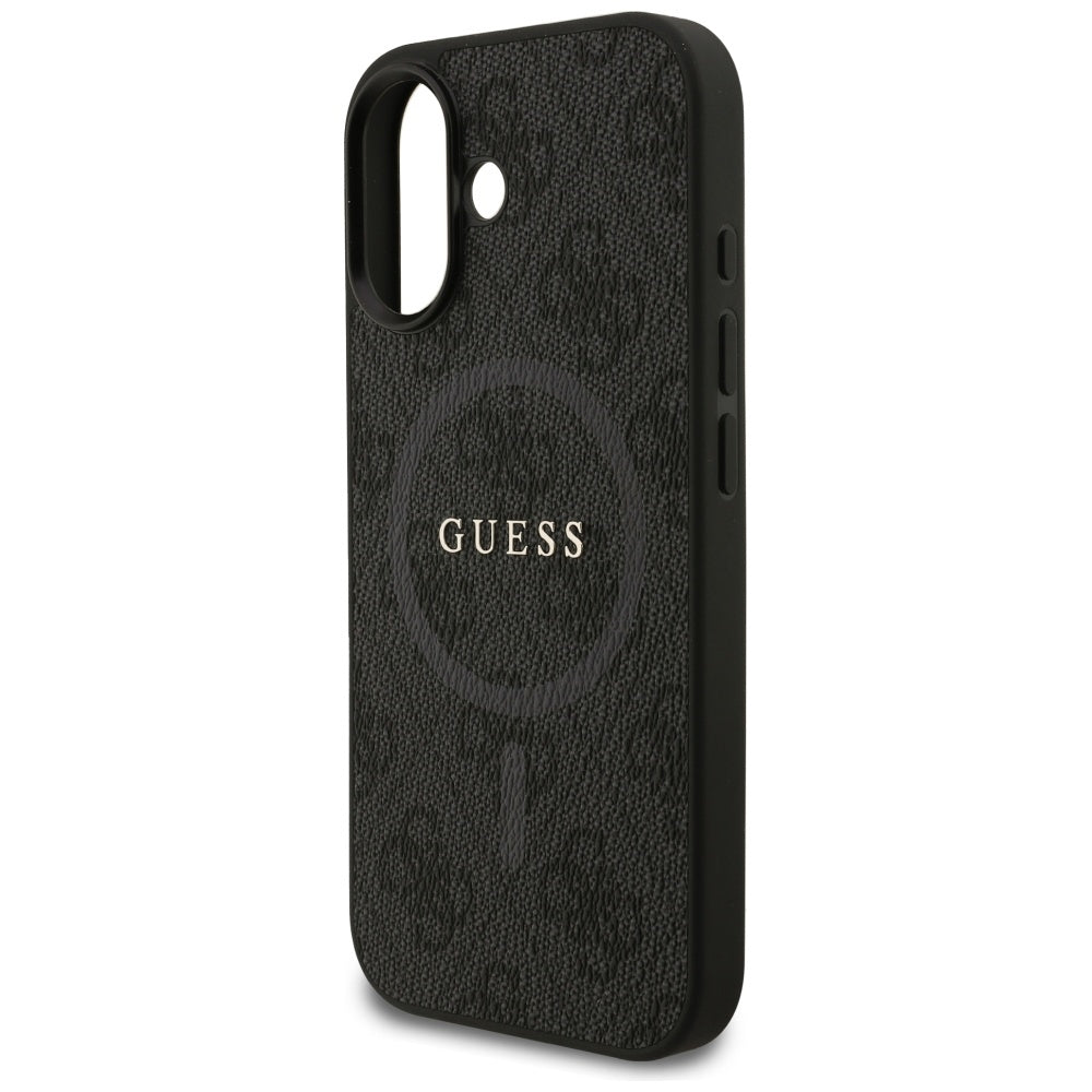 Capa MagSafe para Apple iPhone 17, Guess, 4G Ring Classic Logo, Preta