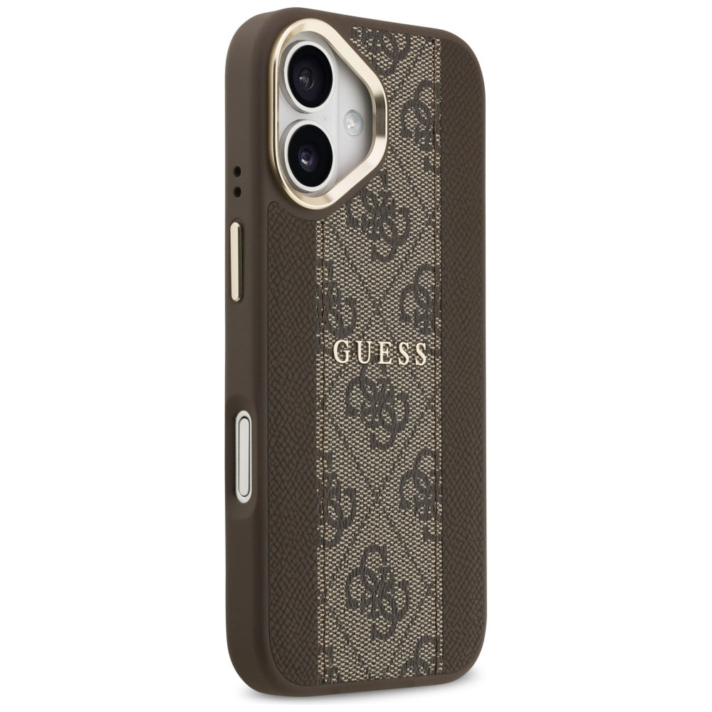 Capa MagSafe para Apple iPhone 17, Guess, 4G Stripe, Castanho