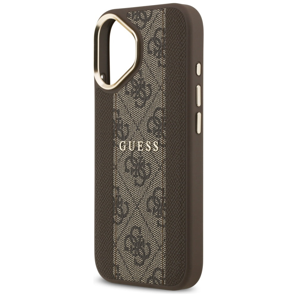 Capa MagSafe para Apple iPhone 17, Guess, 4G Stripe, Castanho