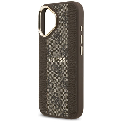Capa MagSafe para Apple iPhone 17, Guess, 4G Stripe, Castanho