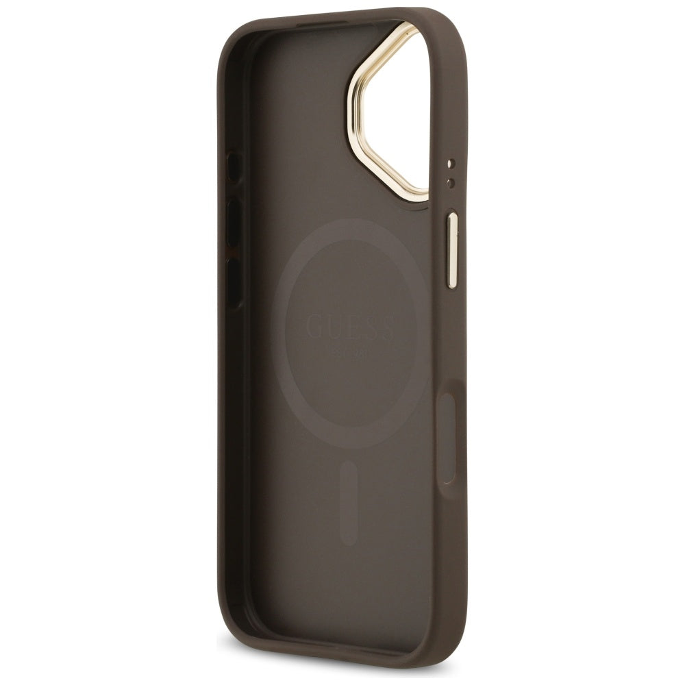 Capa MagSafe para Apple iPhone 17, Guess, 4G Stripe, Castanho