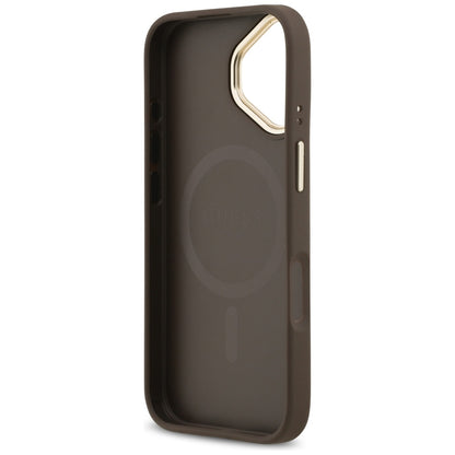 Capa MagSafe para Apple iPhone 17, Guess, 4G Stripe, Castanho