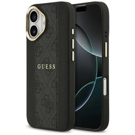 Capa MagSafe para Apple iPhone 17, Guess, 4G Stripe, Preta