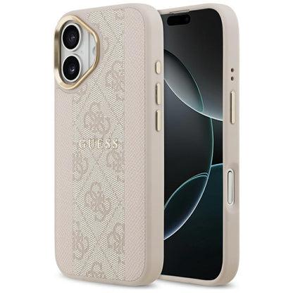Capa MagSafe para Apple iPhone 17, Guess, 4G Stripe, Rosa