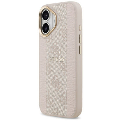 Capa MagSafe para Apple iPhone 17, Guess, 4G Stripe, Rosa