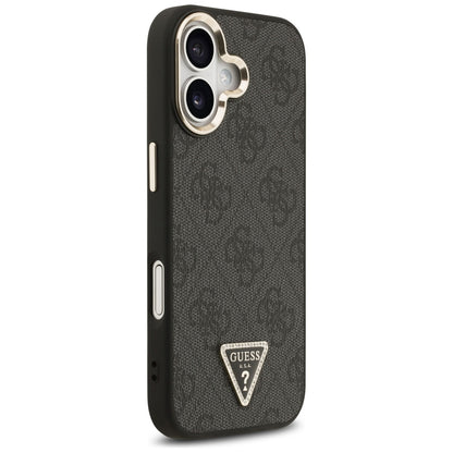 Capa MagSafe para Apple iPhone 17, Guess, Logo Diamante Triângulo 4G, Preta
