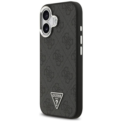 Capa MagSafe para Apple iPhone 17, Guess, Logo Triângulo 4G, Preta Prateada