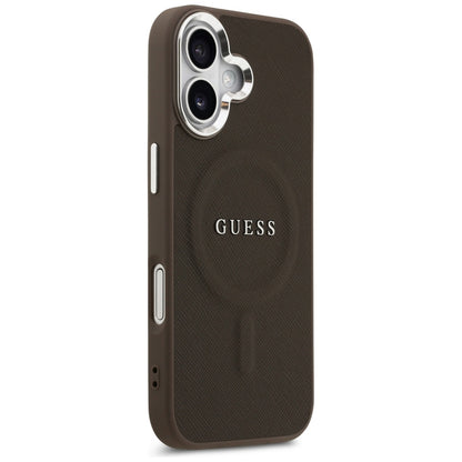 Capa MagSafe para Apple iPhone 17, Guess, Classic Logo, Castanho