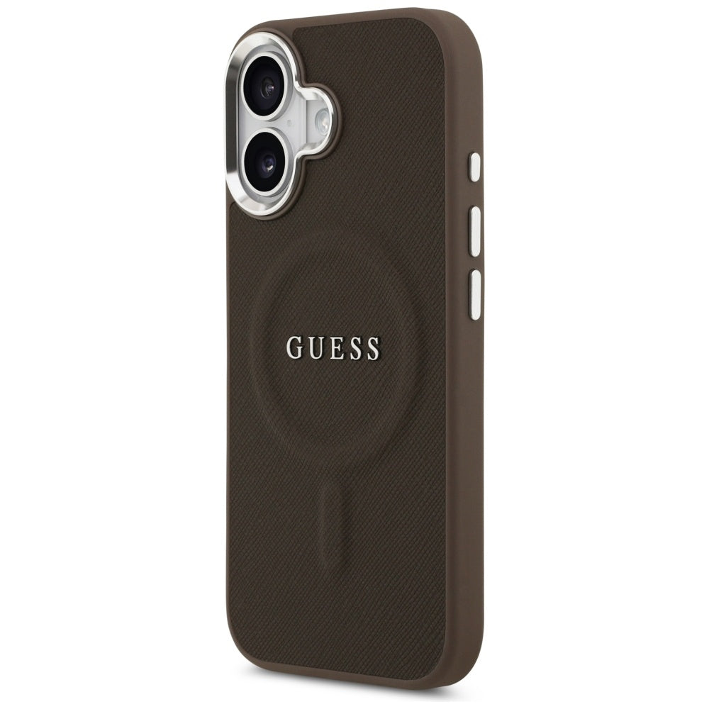 Capa MagSafe para Apple iPhone 17, Guess, Classic Logo, Castanho