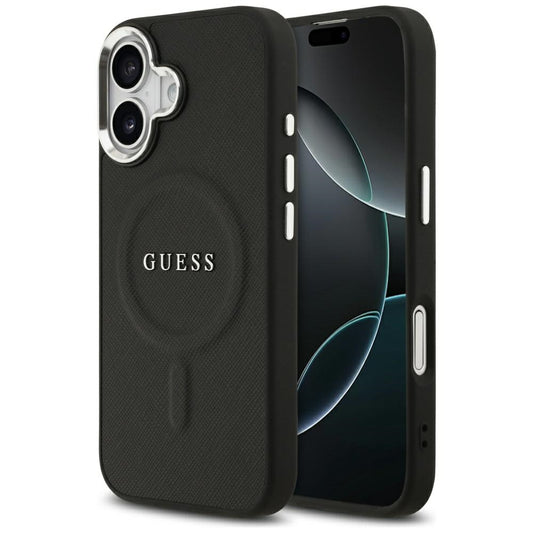 Capa MagSafe para Apple iPhone 17, Guess, Classic Logo, Preta