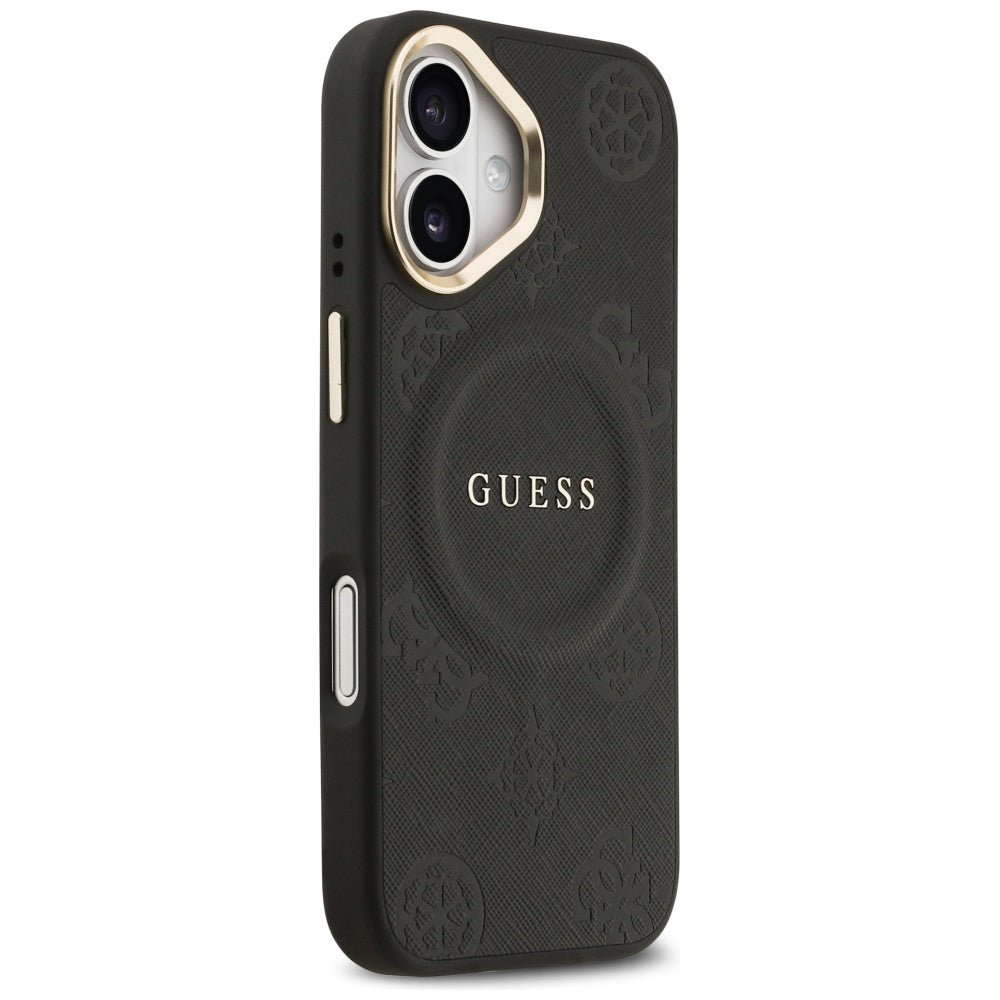 Capa MagSafe para Apple iPhone 17, Guess, Peony Hot Stamp, Preta