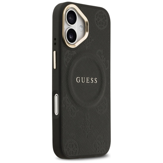 Capa MagSafe para Apple iPhone 17, Guess, Peony Hot Stamp, Preta