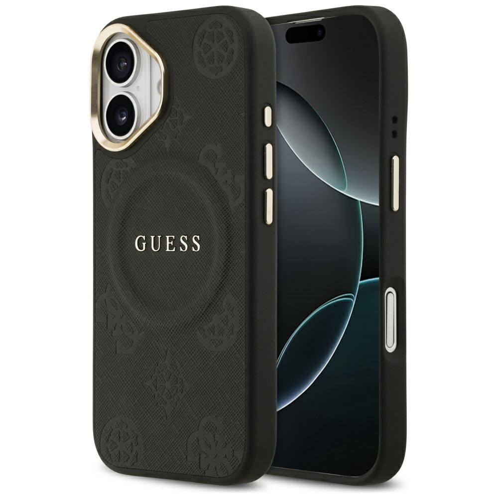 Capa MagSafe para Apple iPhone 17, Guess, Peony Hot Stamp, Preta