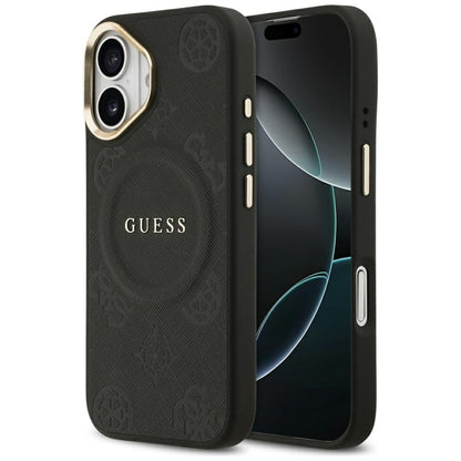 Capa MagSafe para Apple iPhone 17, Guess, Peony Hot Stamp, Preta
