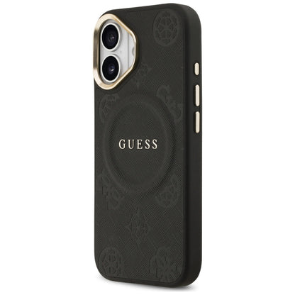 Capa MagSafe para Apple iPhone 17, Guess, Peony Hot Stamp, Preta