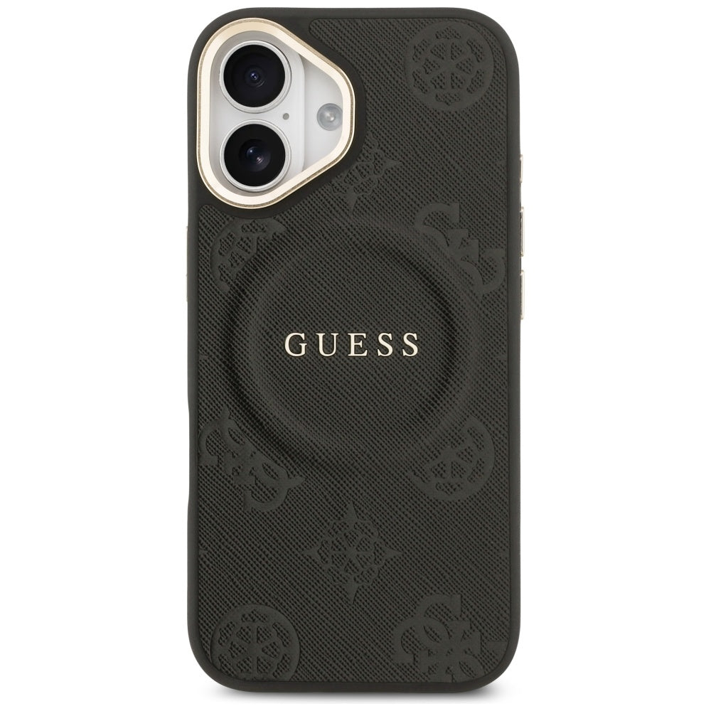 Capa MagSafe para Apple iPhone 17, Guess, Peony Hot Stamp, Preta