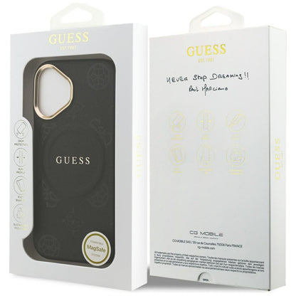 Capa MagSafe para Apple iPhone 17, Guess, Peony Hot Stamp, Preta