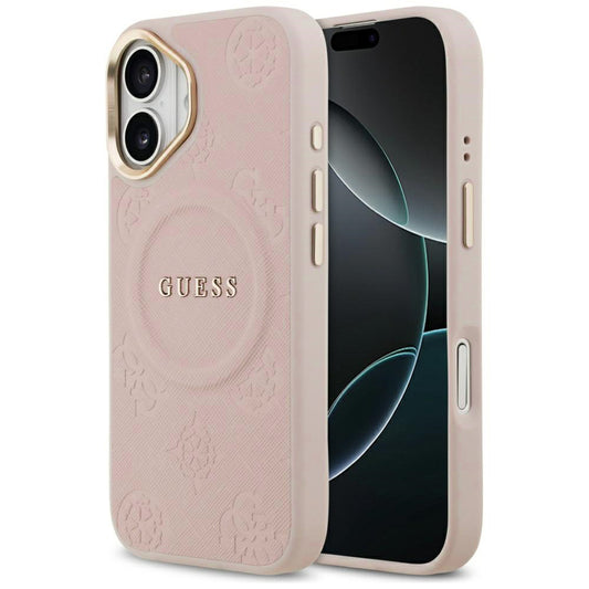 Capa MagSafe para Apple iPhone 17, Guess, Peony Hot Stamp, Rosa