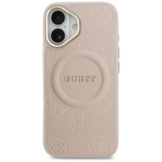 Capa MagSafe para Apple iPhone 17, Guess, Peony Hot Stamp, Rosa