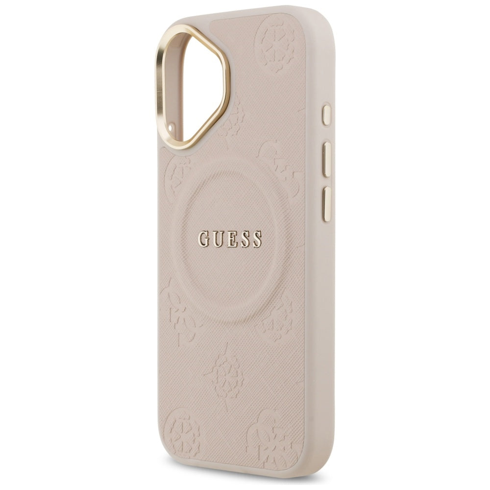 Capa MagSafe para Apple iPhone 17, Guess, Peony Hot Stamp, Rosa