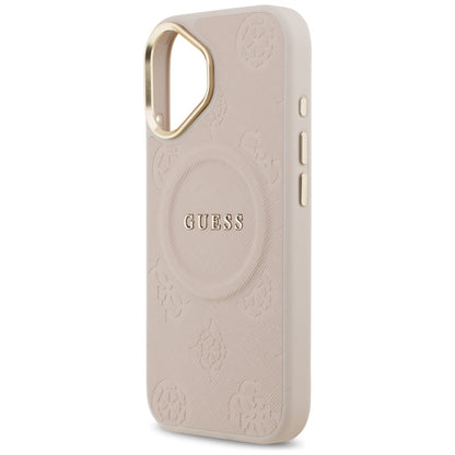 Capa MagSafe para Apple iPhone 17, Guess, Peony Hot Stamp, Rosa