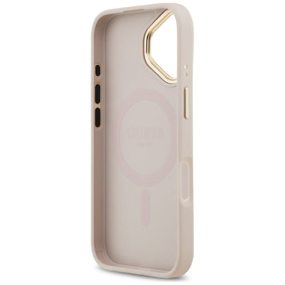 Capa MagSafe para Apple iPhone 17, Guess, Peony Hot Stamp, Rosa