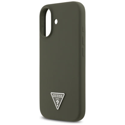 Capa MagSafe para Apple iPhone 17, Guess, Logo Triângulo, Caqui