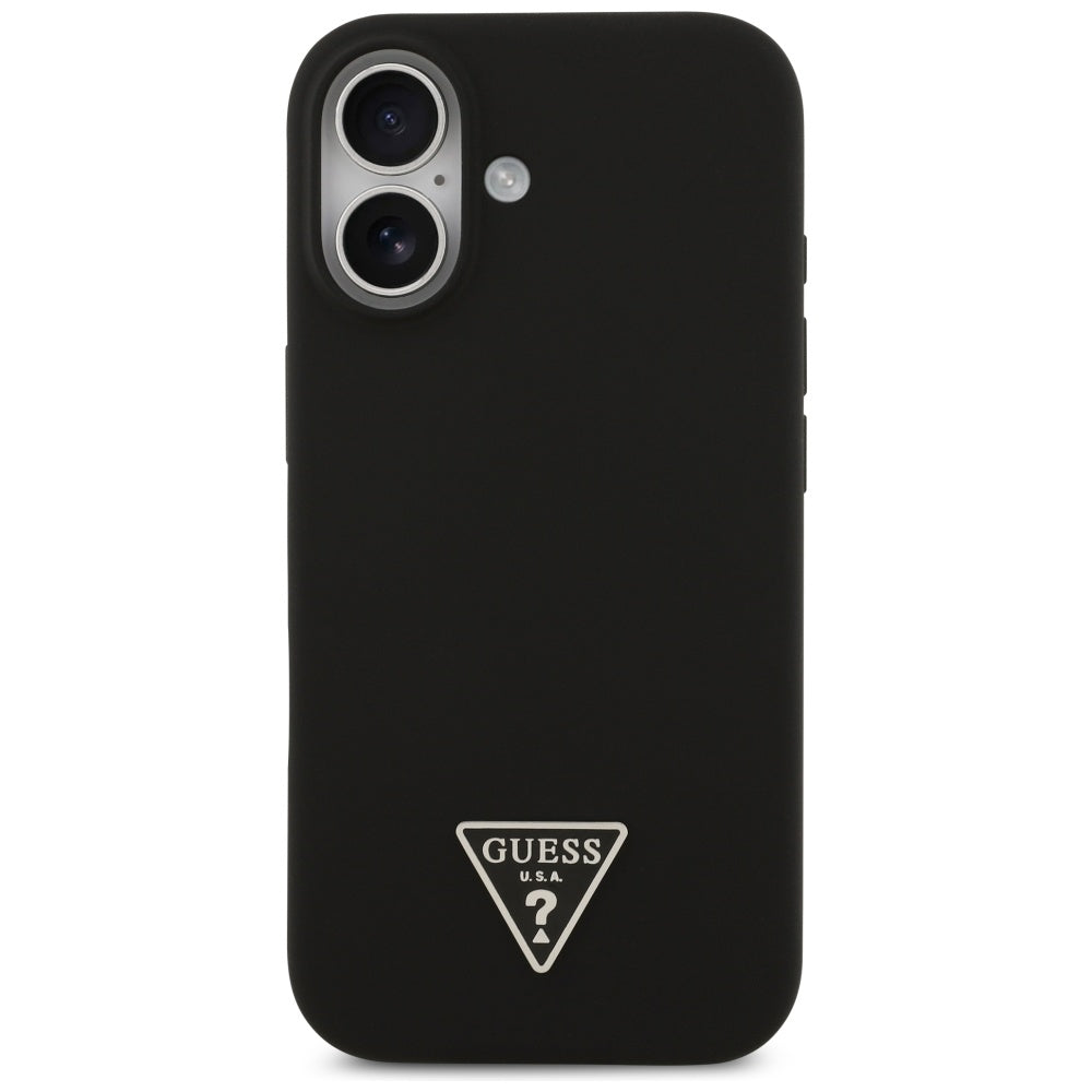 Capa MagSafe para Apple iPhone 17, Guess, Logo Triângulo, Preta