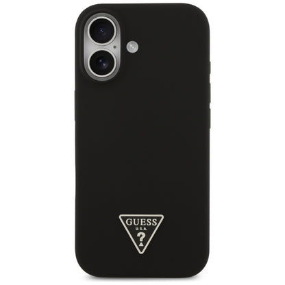 Capa MagSafe para Apple iPhone 17, Guess, Logo Triângulo, Preta