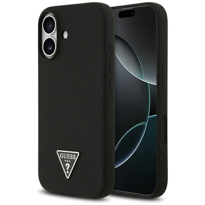 Capa MagSafe para Apple iPhone 17, Guess, Logo Triângulo, Preta