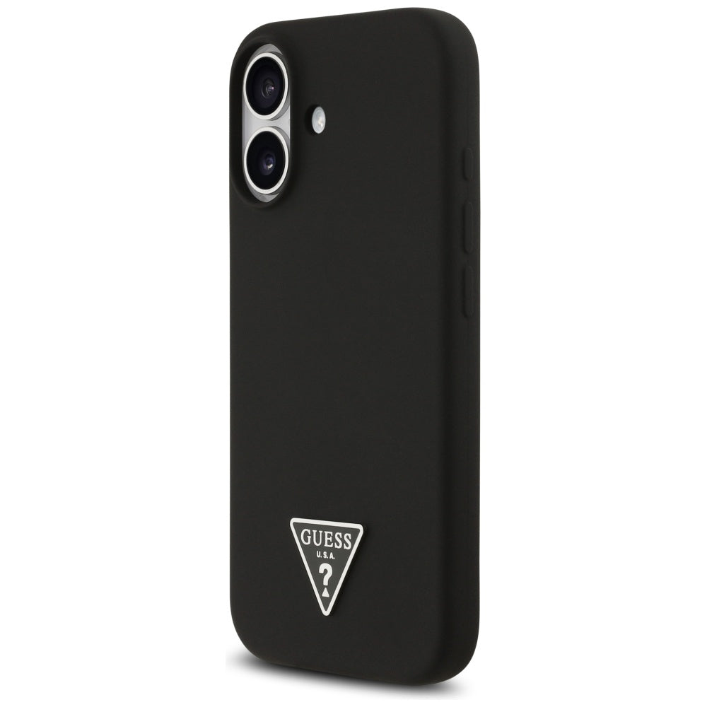 Capa MagSafe para Apple iPhone 17, Guess, Logo Triângulo, Preta
