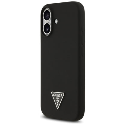 Capa MagSafe para Apple iPhone 17, Guess, Logo Triângulo, Preta