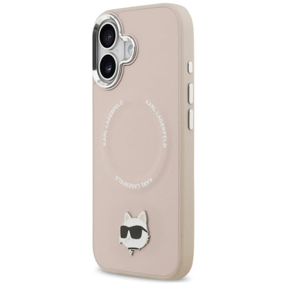 Capa MagSafe para Apple iPhone 17, Karl Lagerfeld, Choupette Pin, Rosa