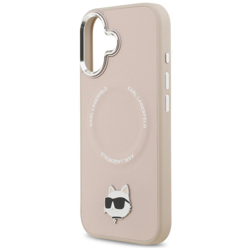 Capa MagSafe para Apple iPhone 17, Karl Lagerfeld, Choupette Pin, Rosa
