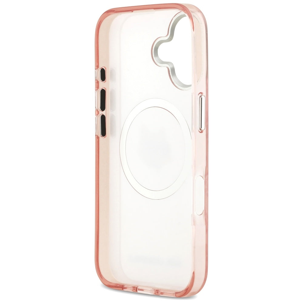 Capa MagSafe para Apple iPhone 17, Karl Lagerfeld, IML Choupette's Head, Rosa
