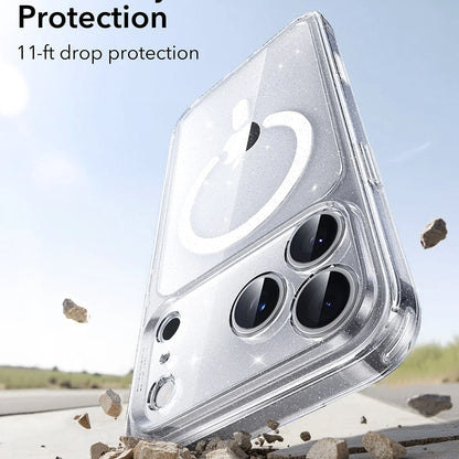 Capa MagSafe para Apple iPhone 17 Pro, ESR, Classic Hybrid Shimmer, Transparente