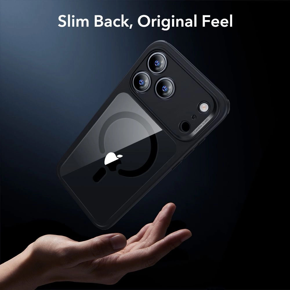 Capa MagSafe para Apple iPhone 17 Pro, ESR, Classic Hybrid com Protetor de Tela, Preta Transparente