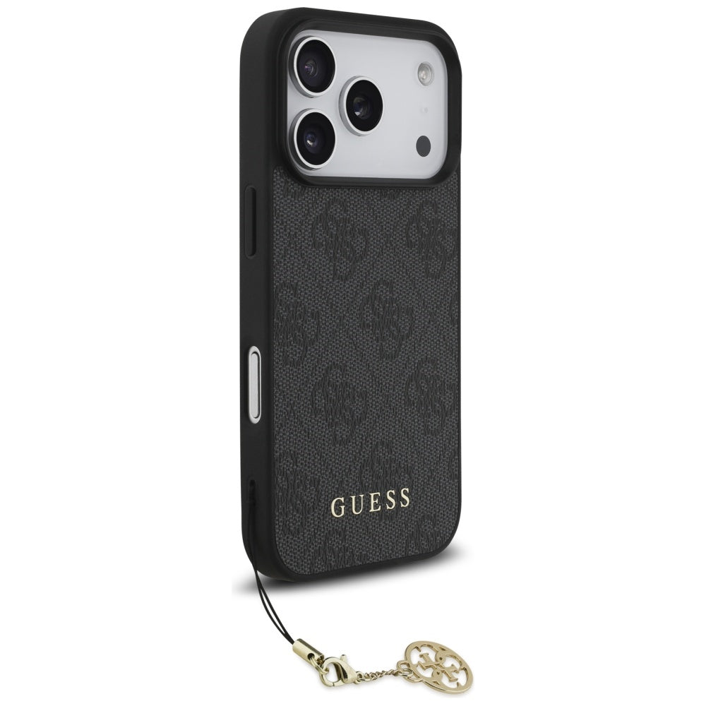 Capa MagSafe para Apple iPhone 17 Pro, Guess, 4G Charm Cradle, Preta