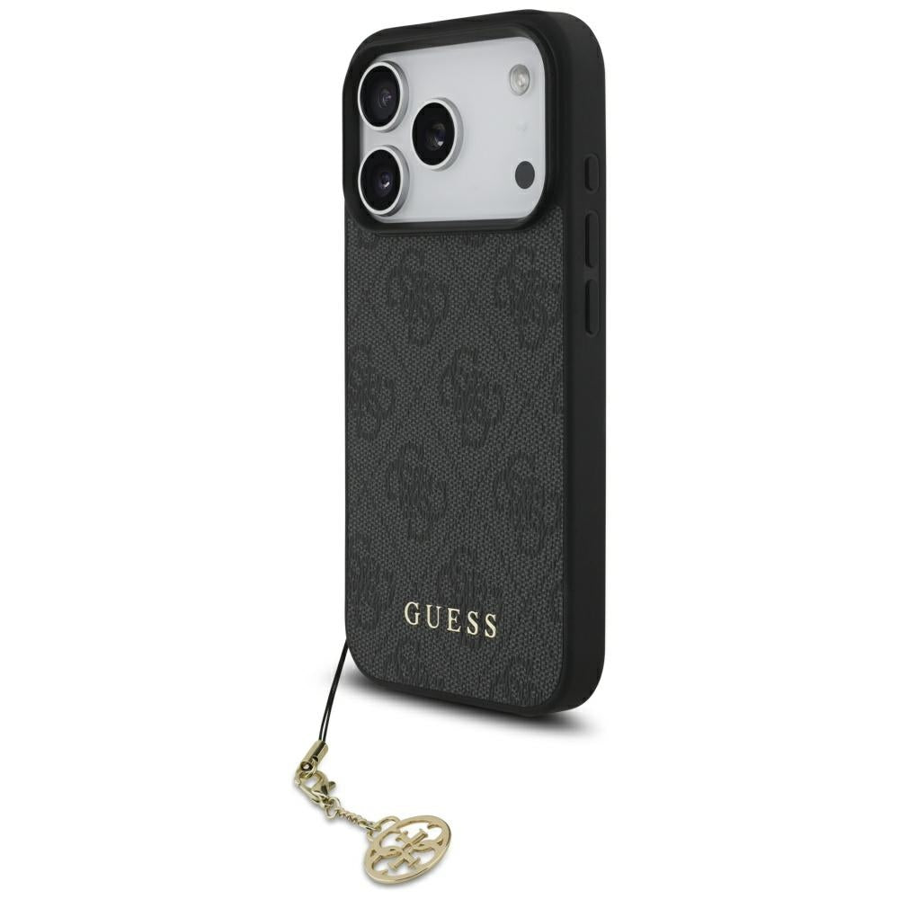 Capa MagSafe para Apple iPhone 17 Pro, Guess, 4G Charm Cradle, Preta
