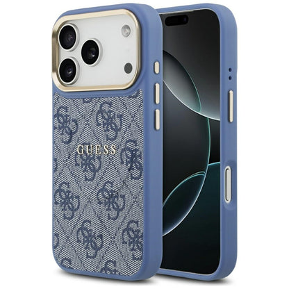 Capa MagSafe para Apple iPhone 17 Pro, Guess, 4G Classic, Azul