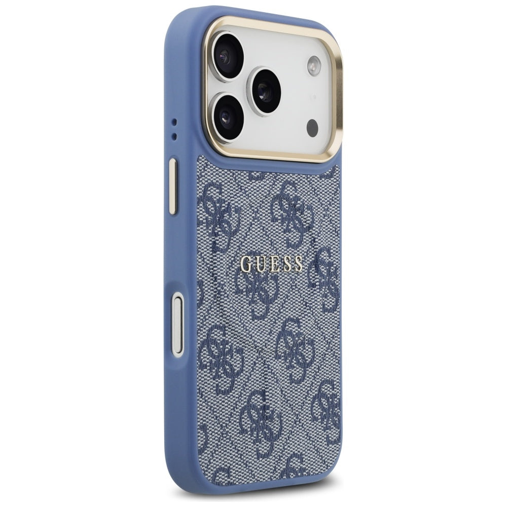 Capa MagSafe para Apple iPhone 17 Pro, Guess, 4G Classic, Azul