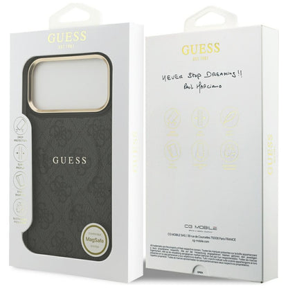 Capa MagSafe para Apple iPhone 17 Pro, Guess, 4G Classic, Preta