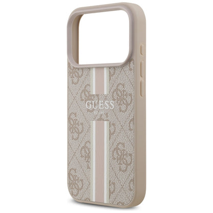 Capa MagSafe para Apple iPhone 17 Pro, Guess, 4G Printed Stripes, Rosa